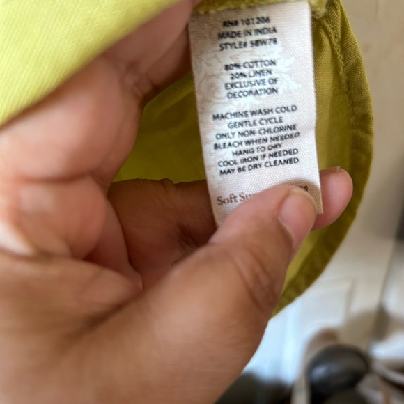 Soft Surroundings Livvie Cotton/Linen Blend Top - Picture 8 of 8